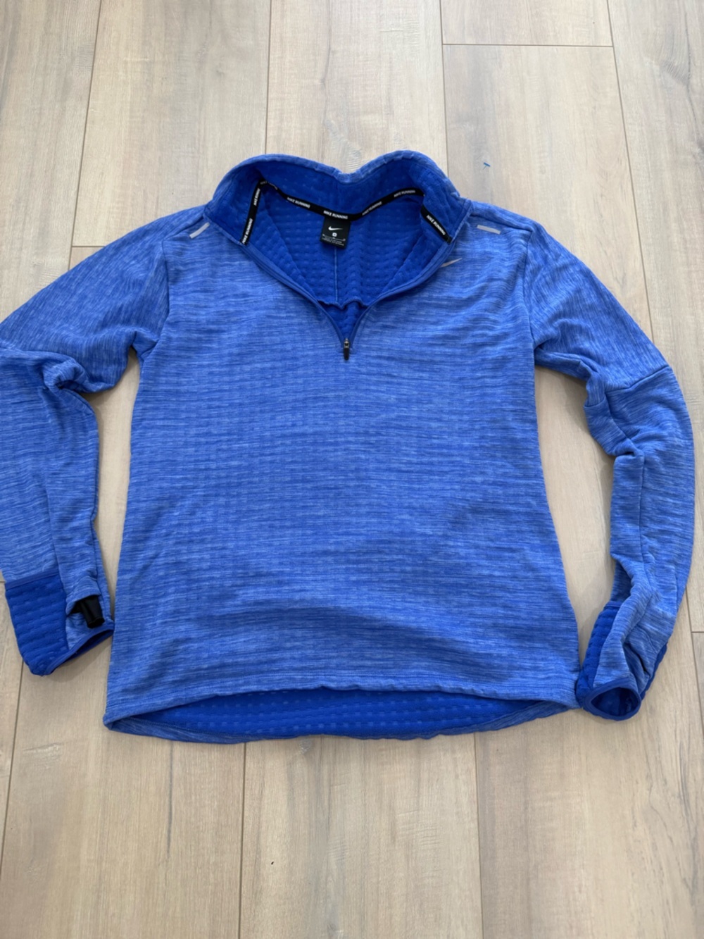 Nike Running Royal Blue Women's Quarter-Zip Pullover Sweatshirt